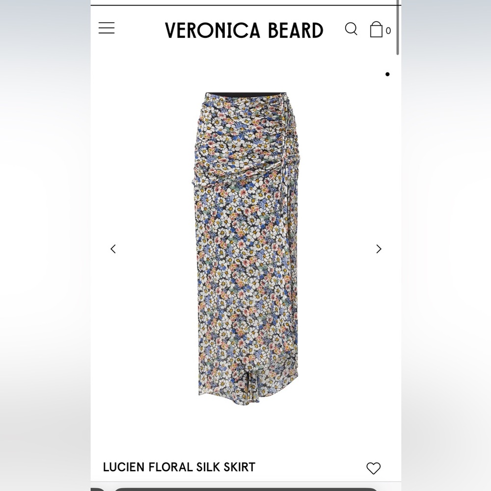 NWT-Veronica Beard- Lucien Floral Skirt